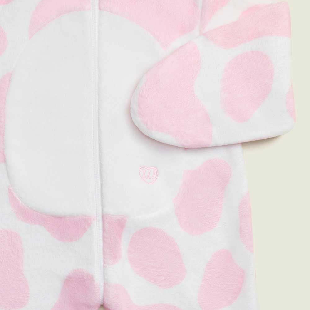 Strawberry Cow Fleece Onesie Warmies