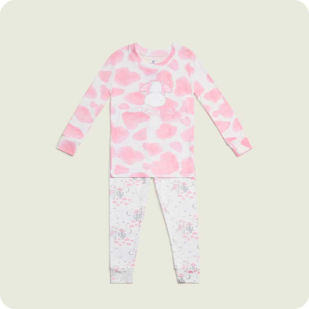 Strawberry Cow Jersey Long Pajamas Warmies
