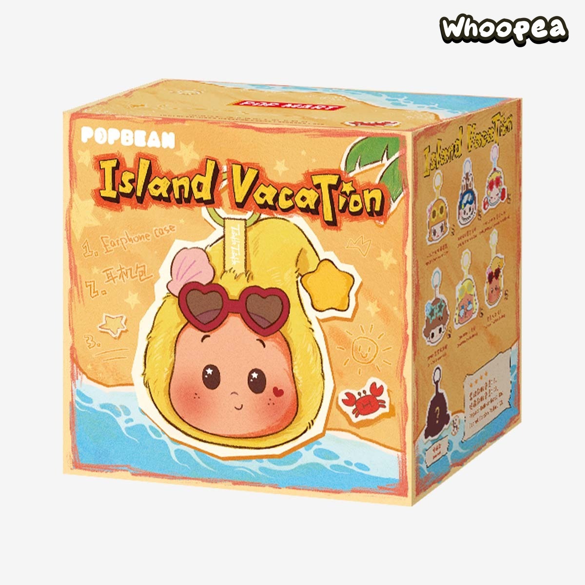 POP MART POP BEAN Island Vacation Series Earphone Case Blind Box
