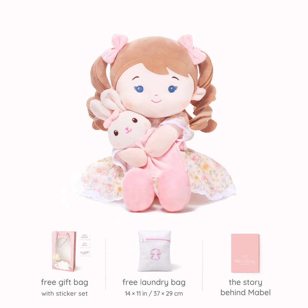 Personalized Mabel & Her Lovey - Embroidered