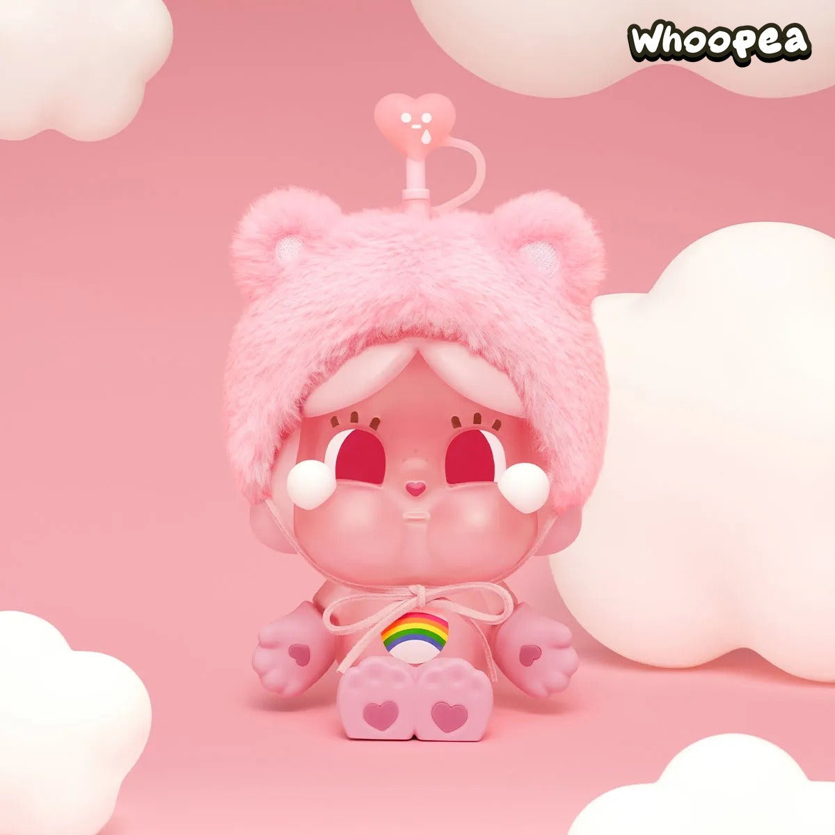 POP MART CRYBABY × Care Bears Series Glass Straw Cup