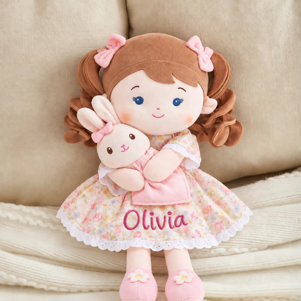 Personalized Mabel & Her Lovey - Embroidered