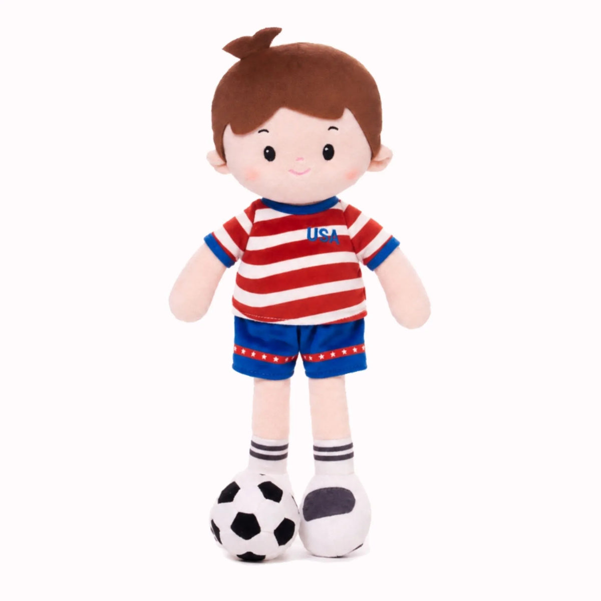 Personalized Soccer Boy - USA (2 Skin Tones)