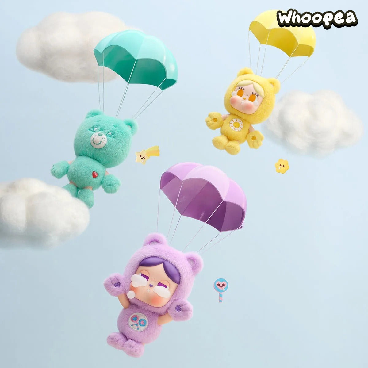 POP MART CRYBABY × Care Bears Series Vinyl Plush Pendant Blind Box