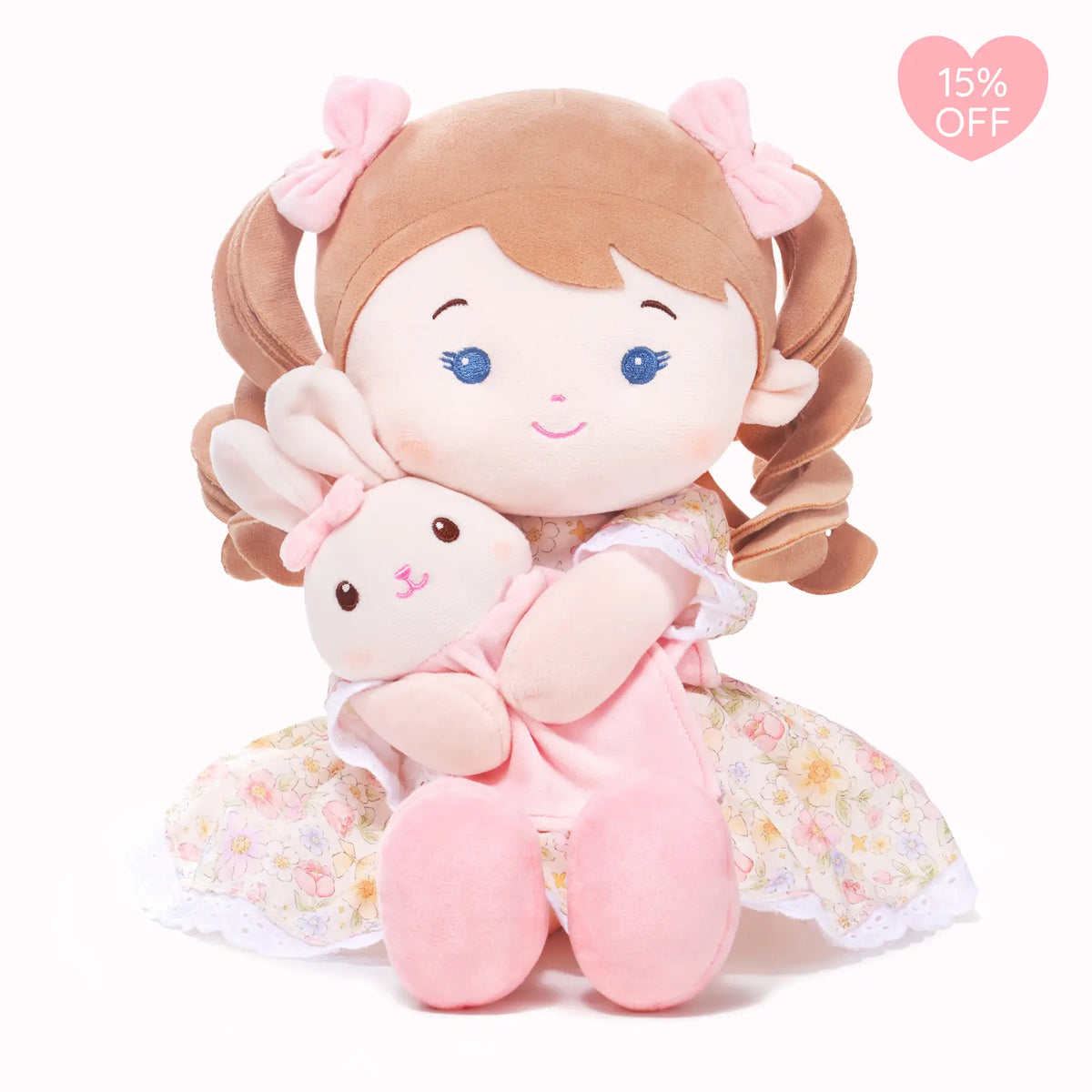 Leyadoll Soft Plush Personalized Leya Doll, My First Baby Doll