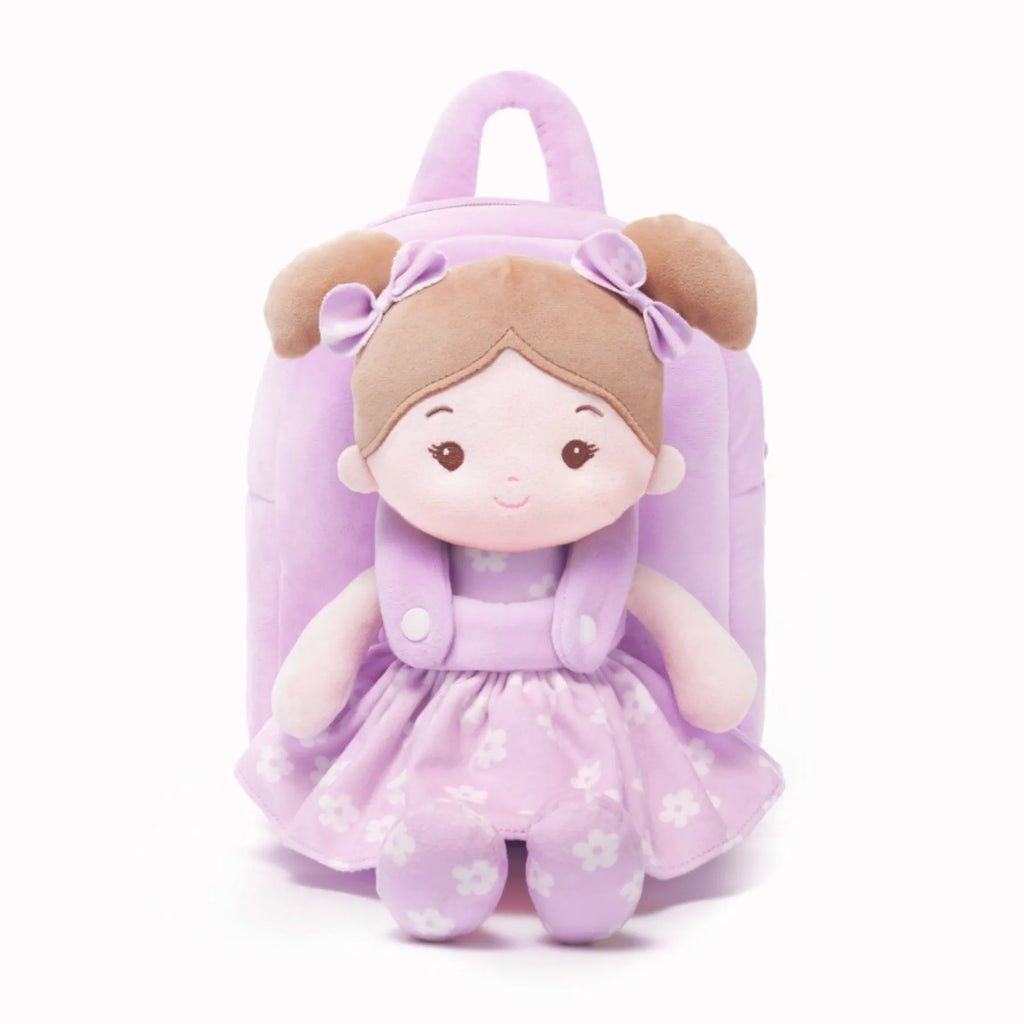 Personalized Flora Belle Doll Backpack - Purple