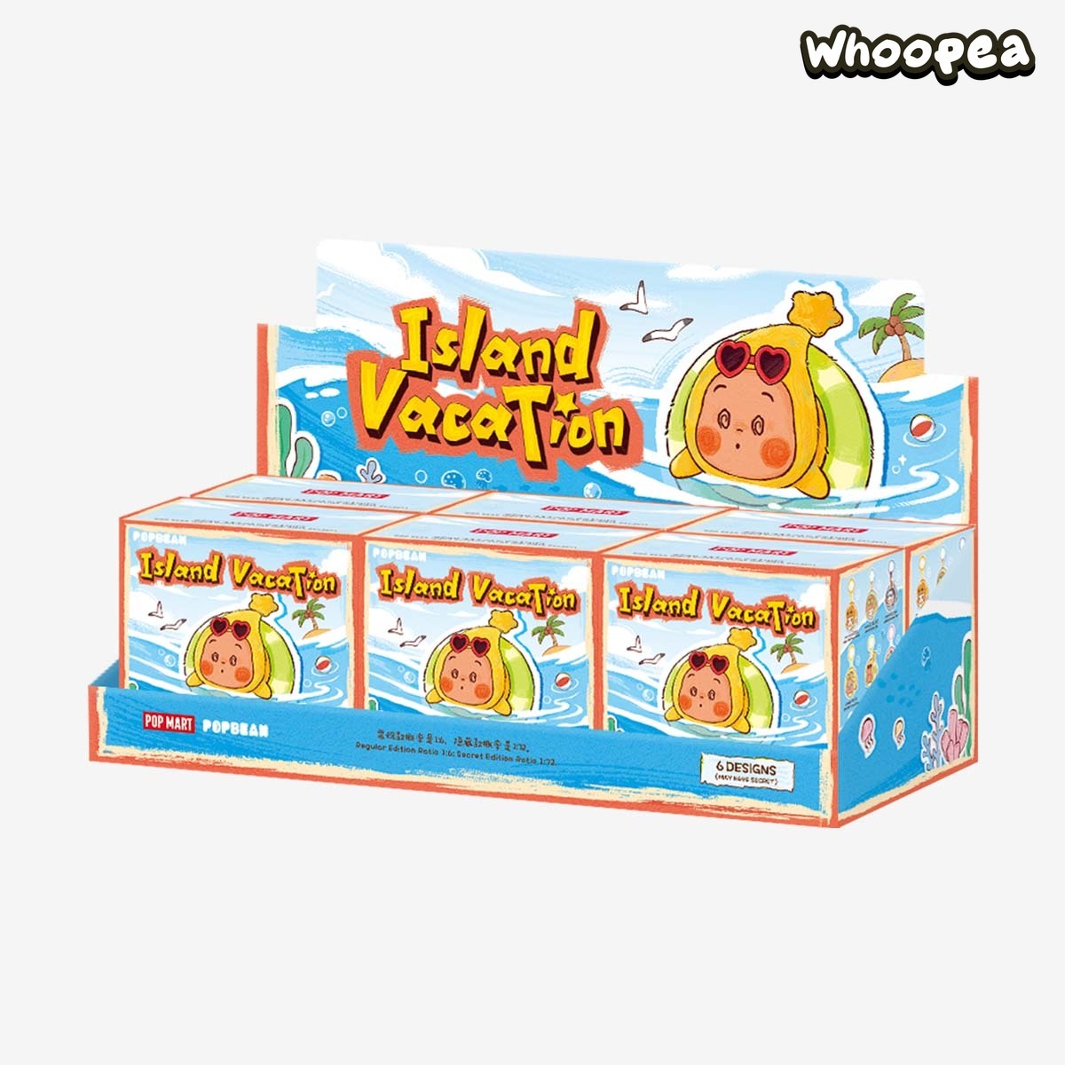 POP MART POP BEAN Island Vacation Series Mini Plush Pendant Blind Box