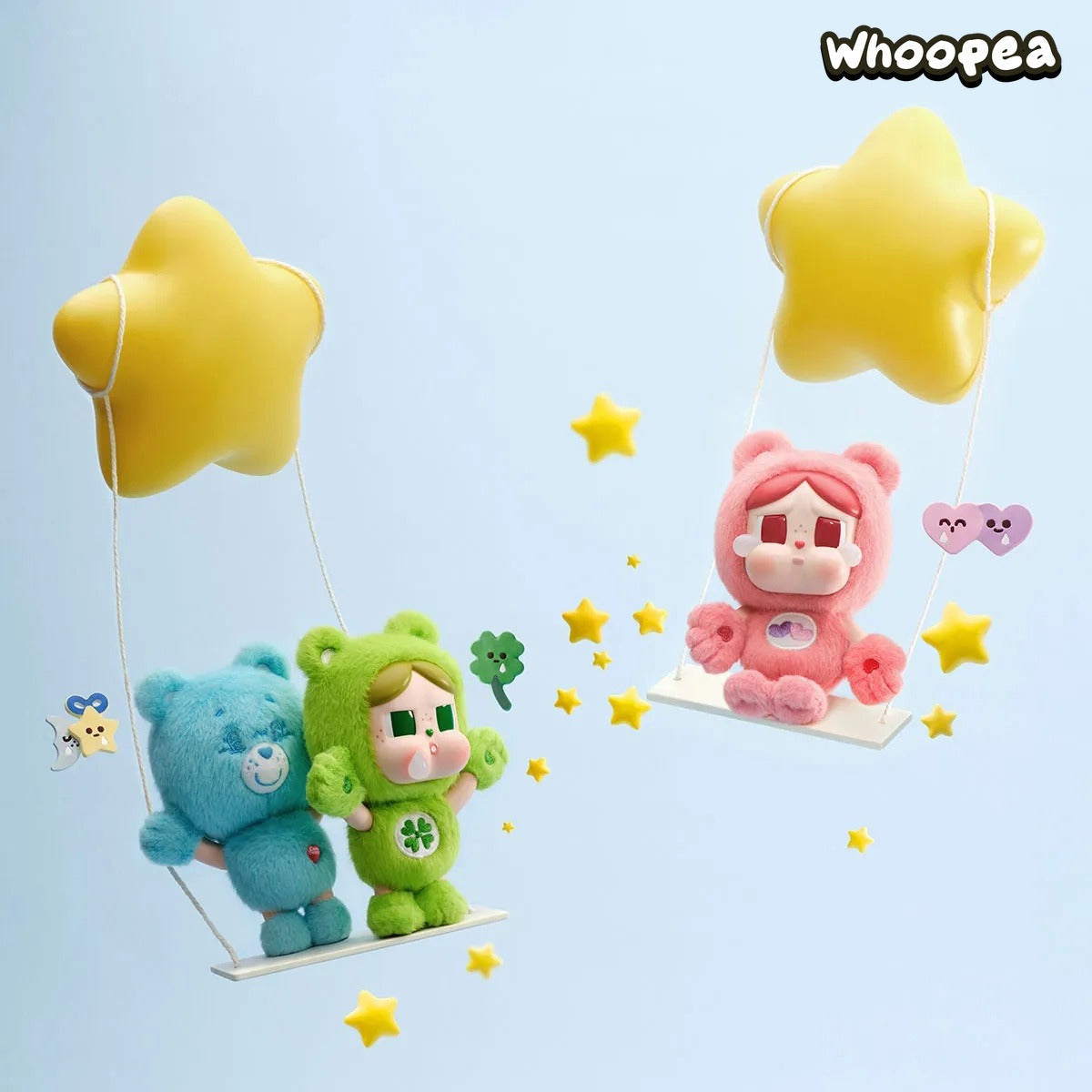 POP MART CRYBABY × Care Bears Series Vinyl Plush Pendant Blind Box