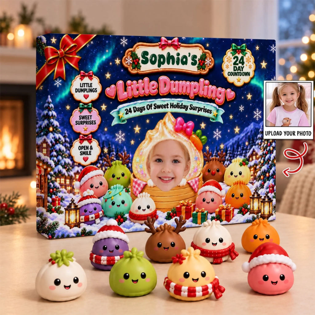 Custom 2026 Christmas Dumpling Advent Calendar, 24-Day Countdown • My Little Dumpling - Personalized Dumpling Advent Calendar
