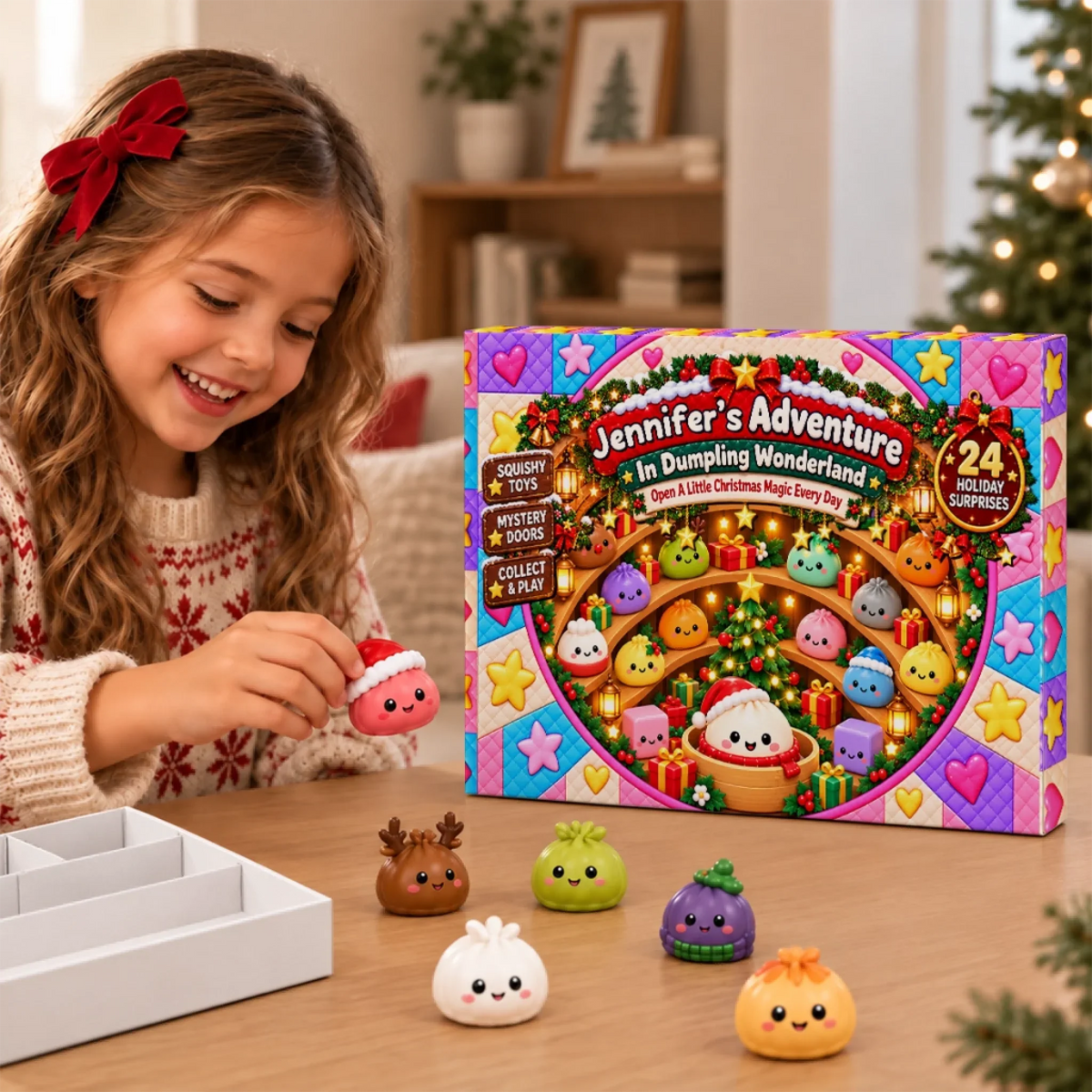 Year Of Squishy - Personalized Dumpling Advent Calendar