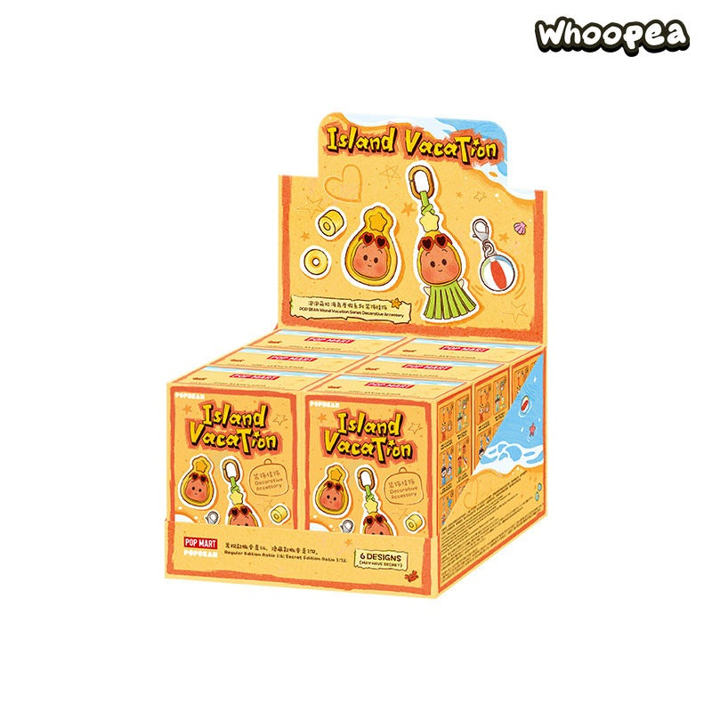 POP MART POP BEAN Island Vacation Series Decorative Charm Blind Box