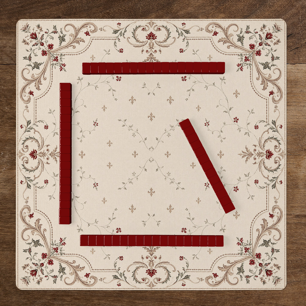 Red Vintage Antique Collection American Mahjong Tile Set (160pc)