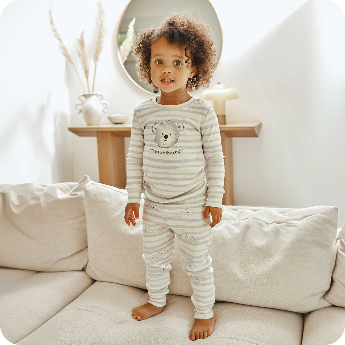 Marshmallow Bear 100% Cotton Long Pajamas