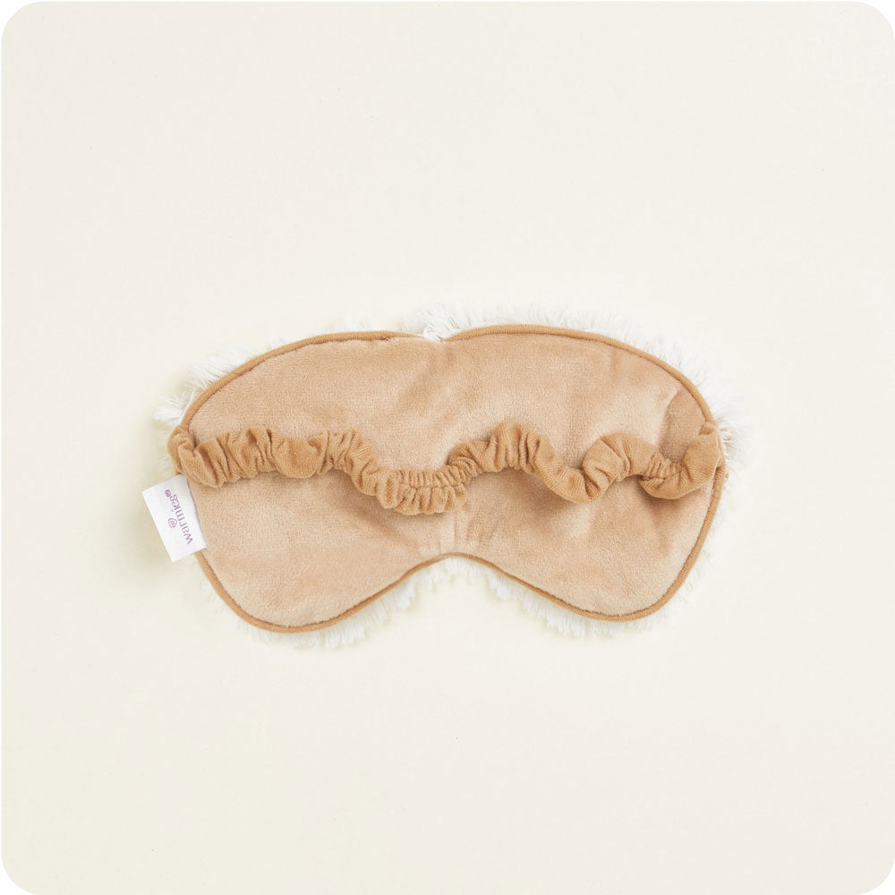 Marshmallow Brown Eye Mask Warmies