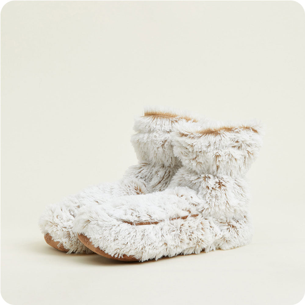 Marshmallow Brown Boots Warmies®