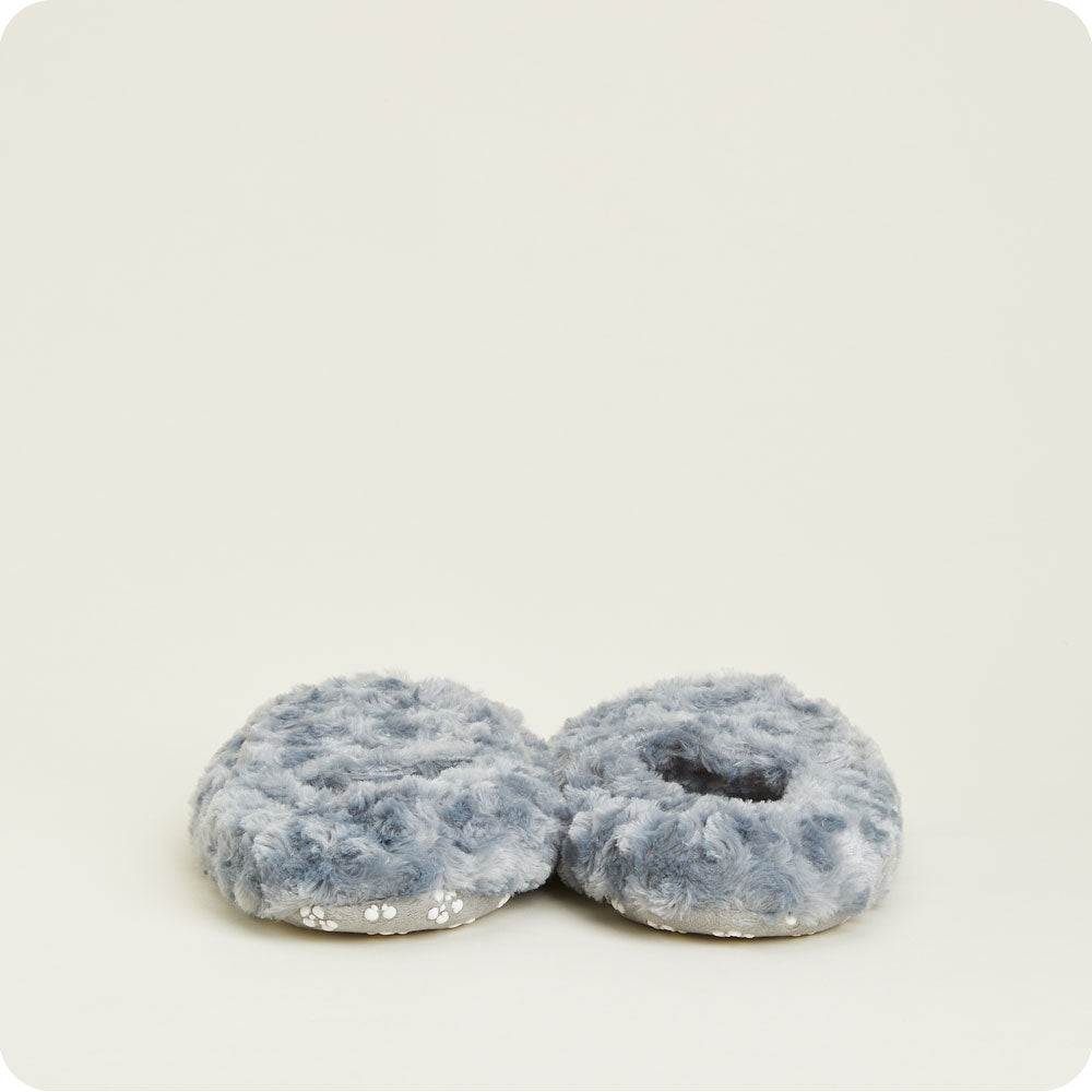 Curly Gray Slippers Warmies®