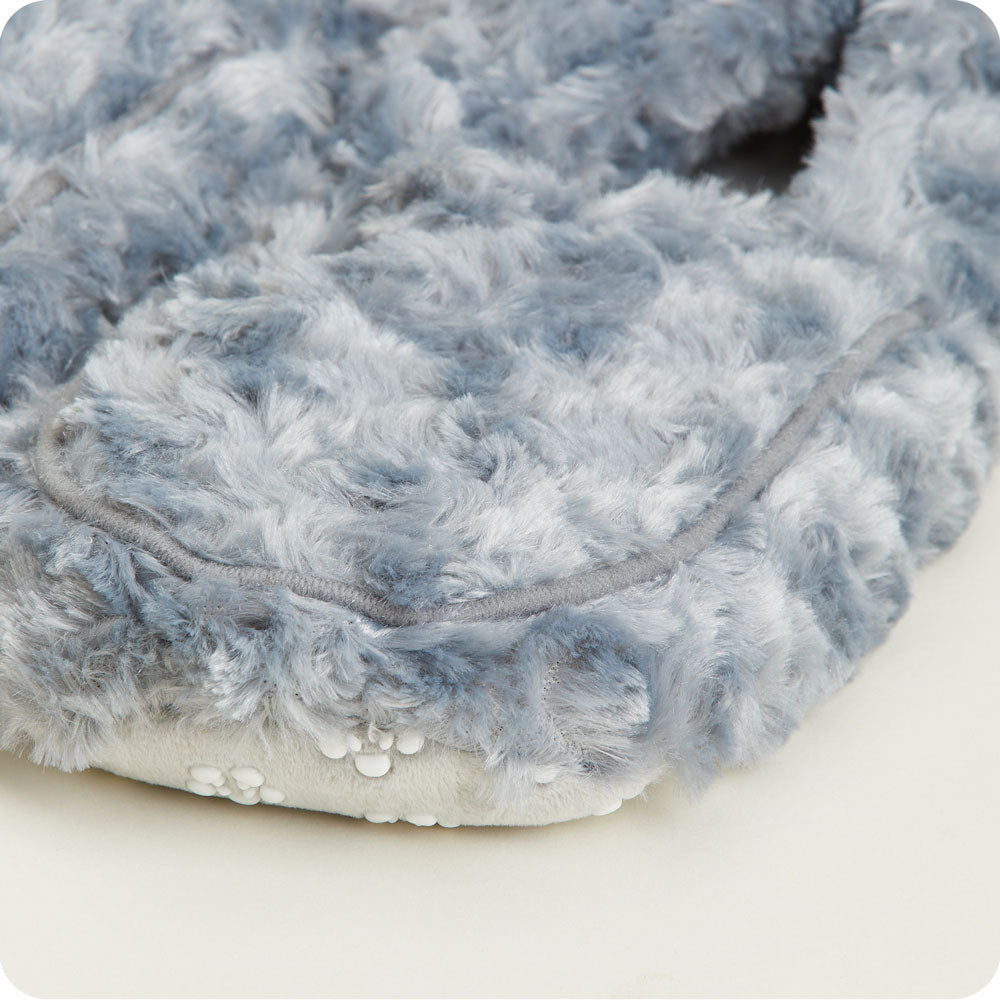 Curly Gray Slippers Warmies®