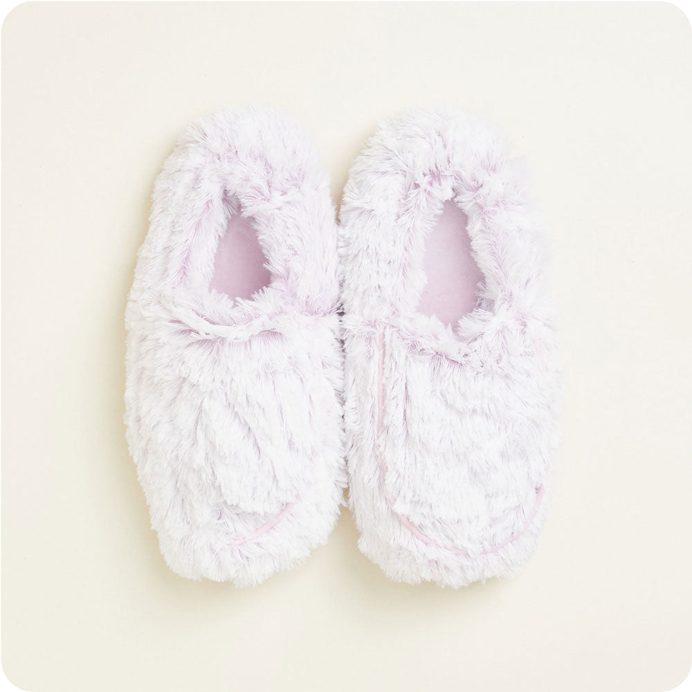 XL Marshmallow Lavender Slippers Warmies