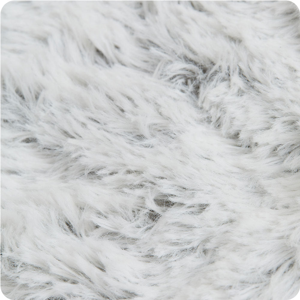 Marshmallow Gray Heart Heat Pad Warmies