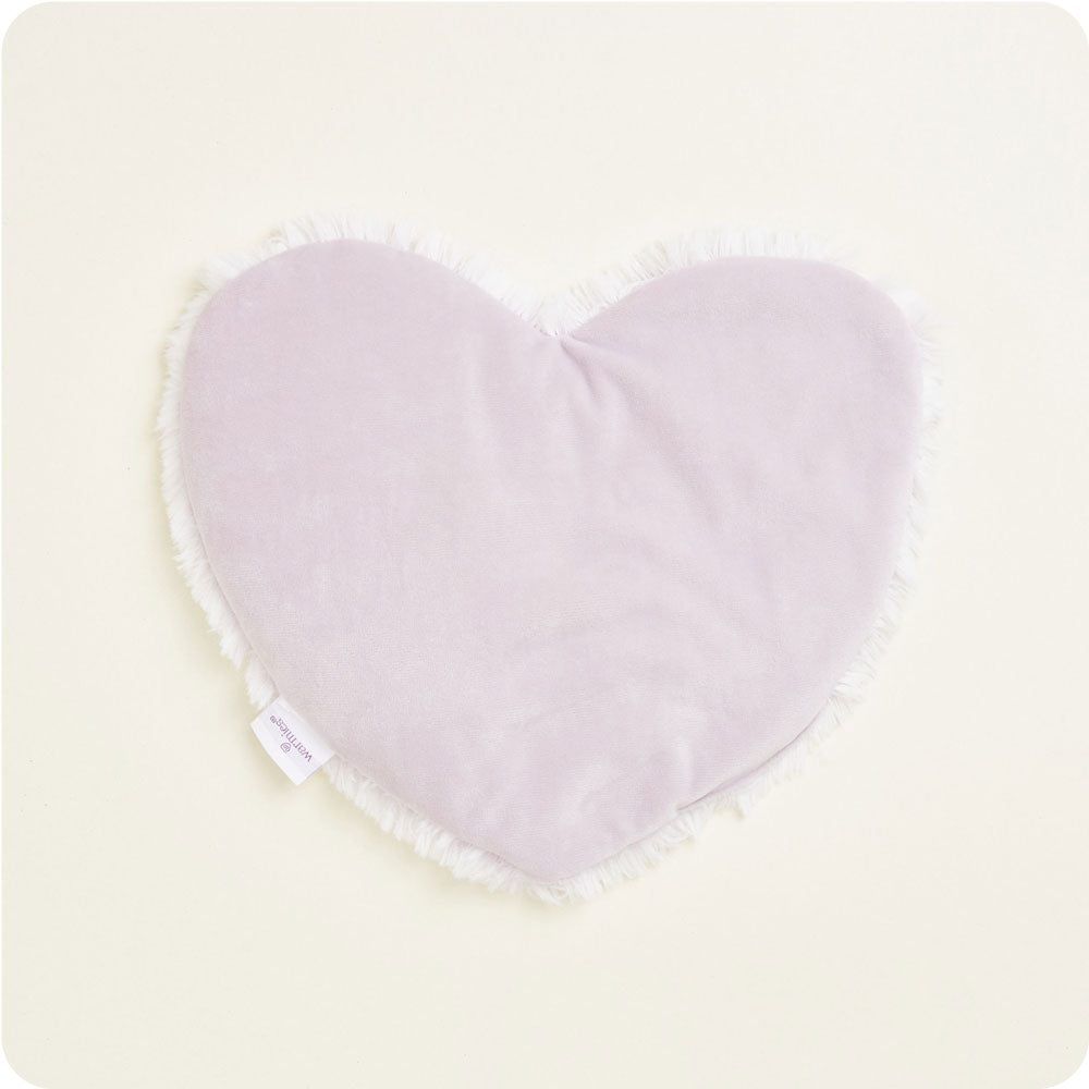 Marshmallow Lavender Heart Heat Pad Warmies
