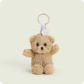 Brown Curly Bear Warmies Mini Bag Charm