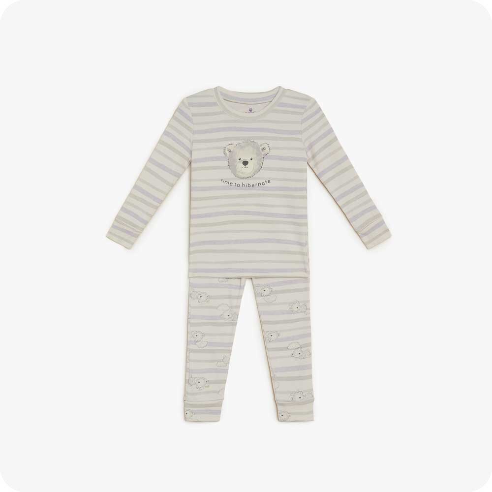 Marshmallow Bear 100% Cotton Long Pajamas