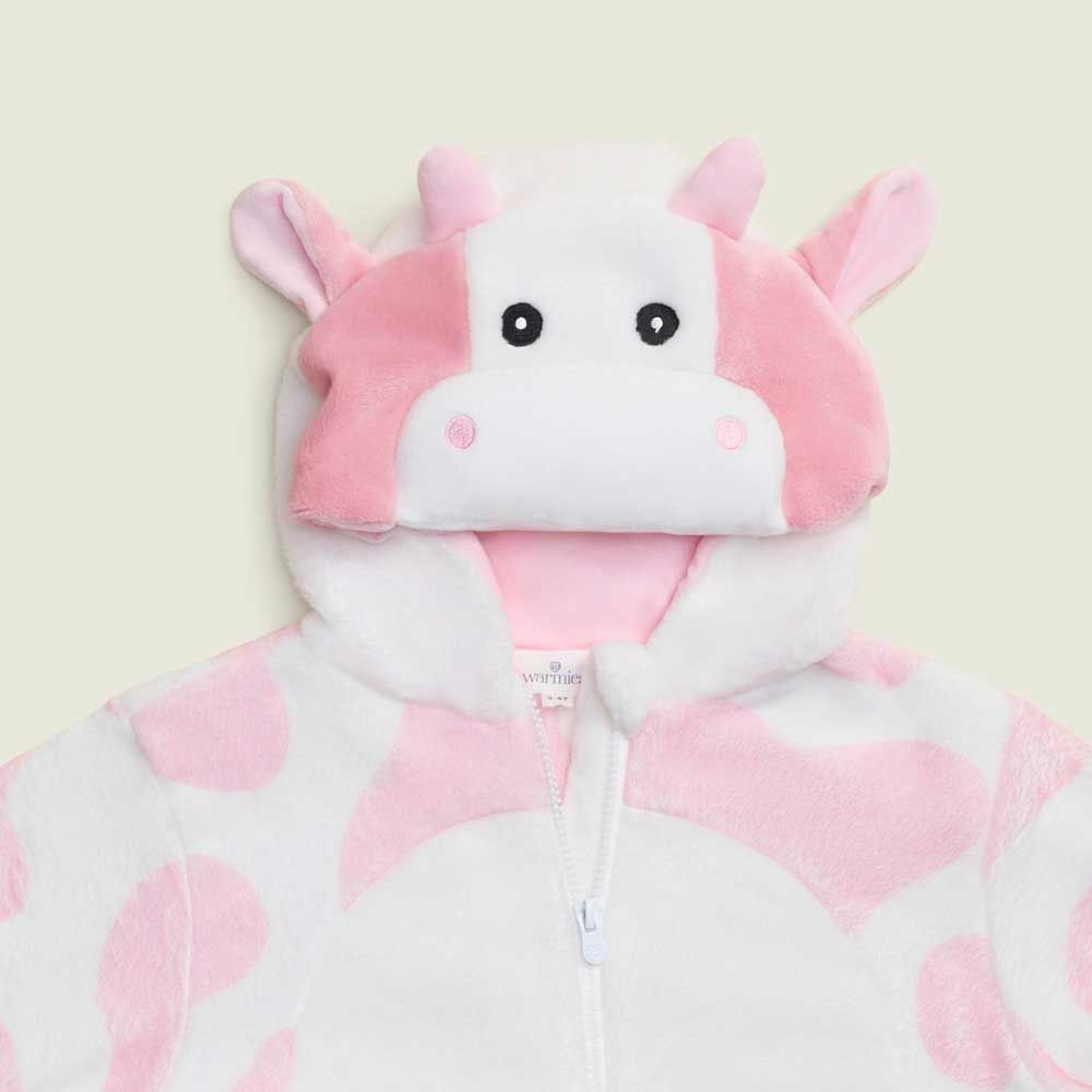 Strawberry Cow Fleece Onesie Warmies