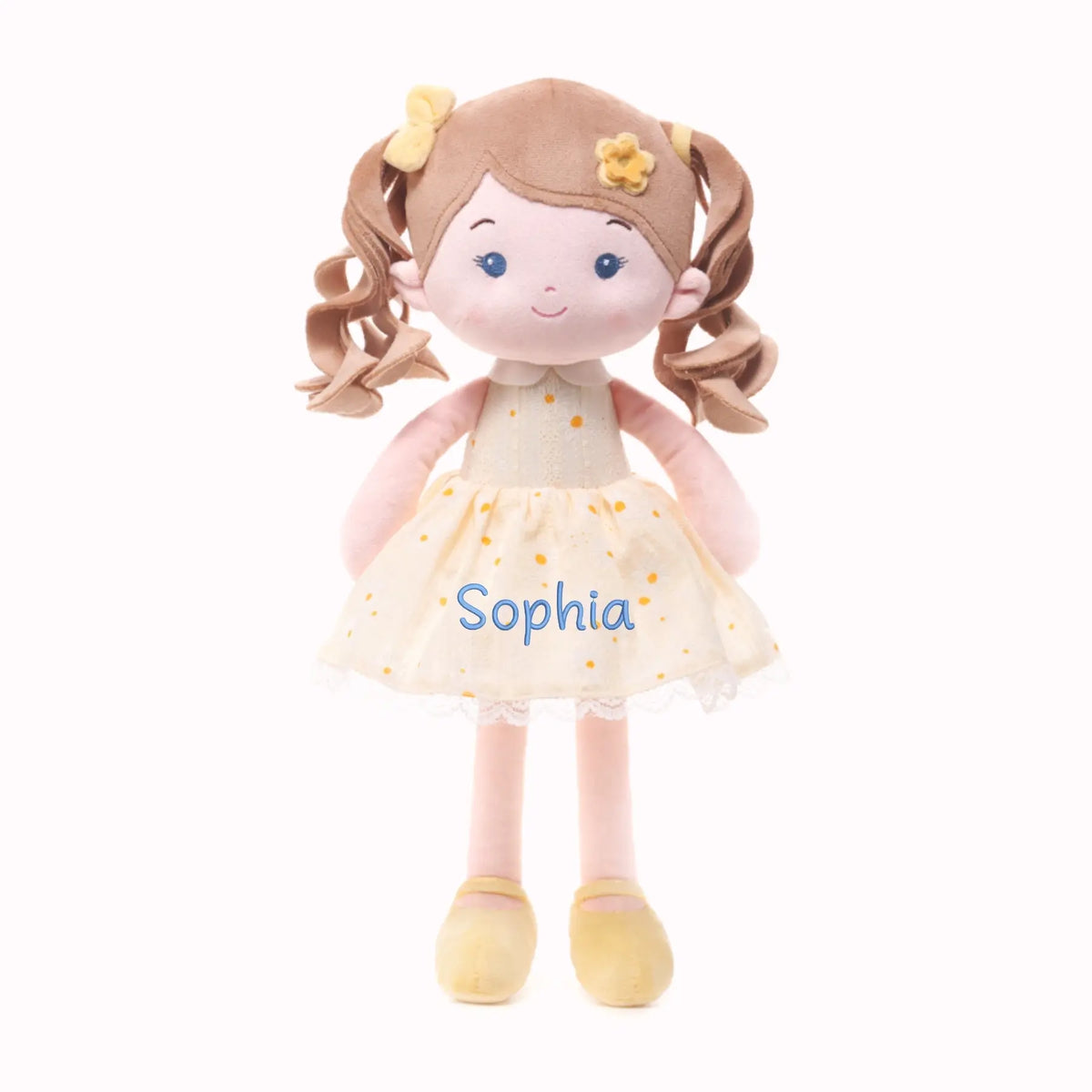 Leyadoll Soft Plush Embroidered Leya Doll, My First Baby Doll