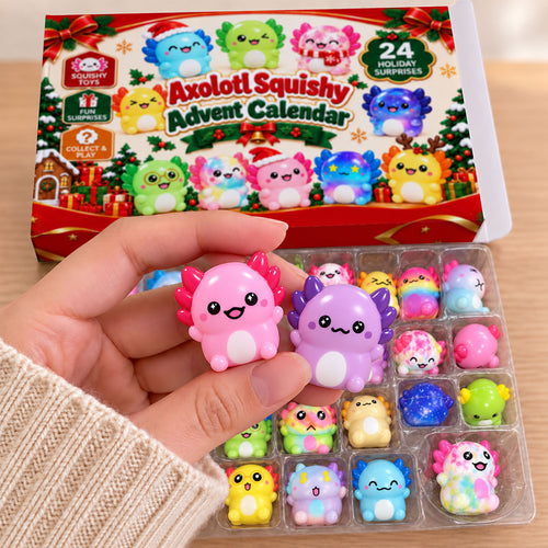 Axolotl Squishy Christmas Advent Calendar 2026, Christmas Gifts For Kids